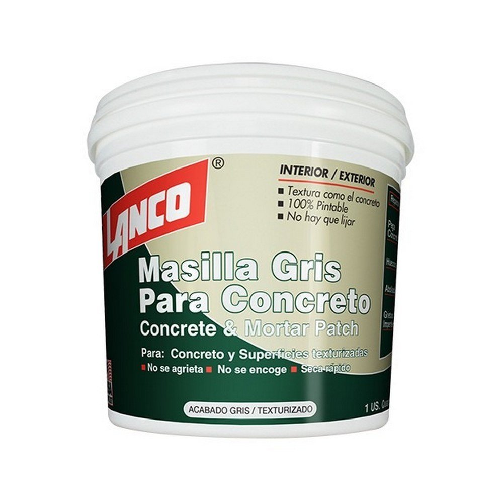 Masilla gris para concreto 1 qt