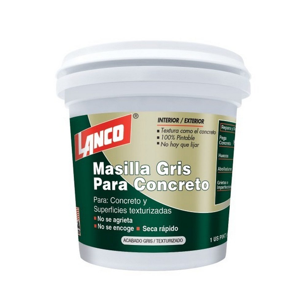 Masilla gris para concreto 1/8 galon