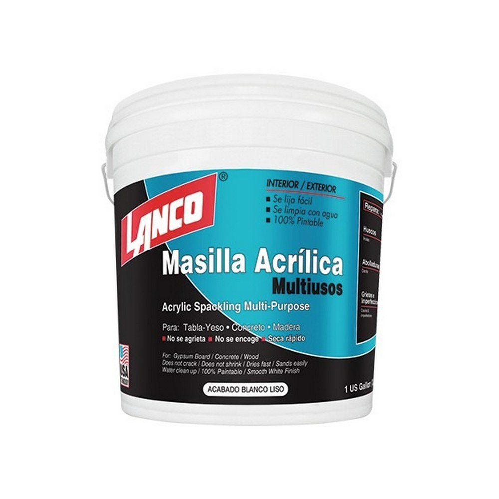 Masilla acrilica blanca 1 gal