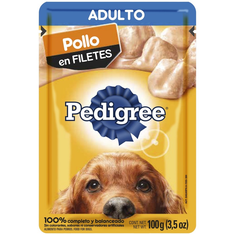 Comida humeda para perro adulto sabor pollo 100 g