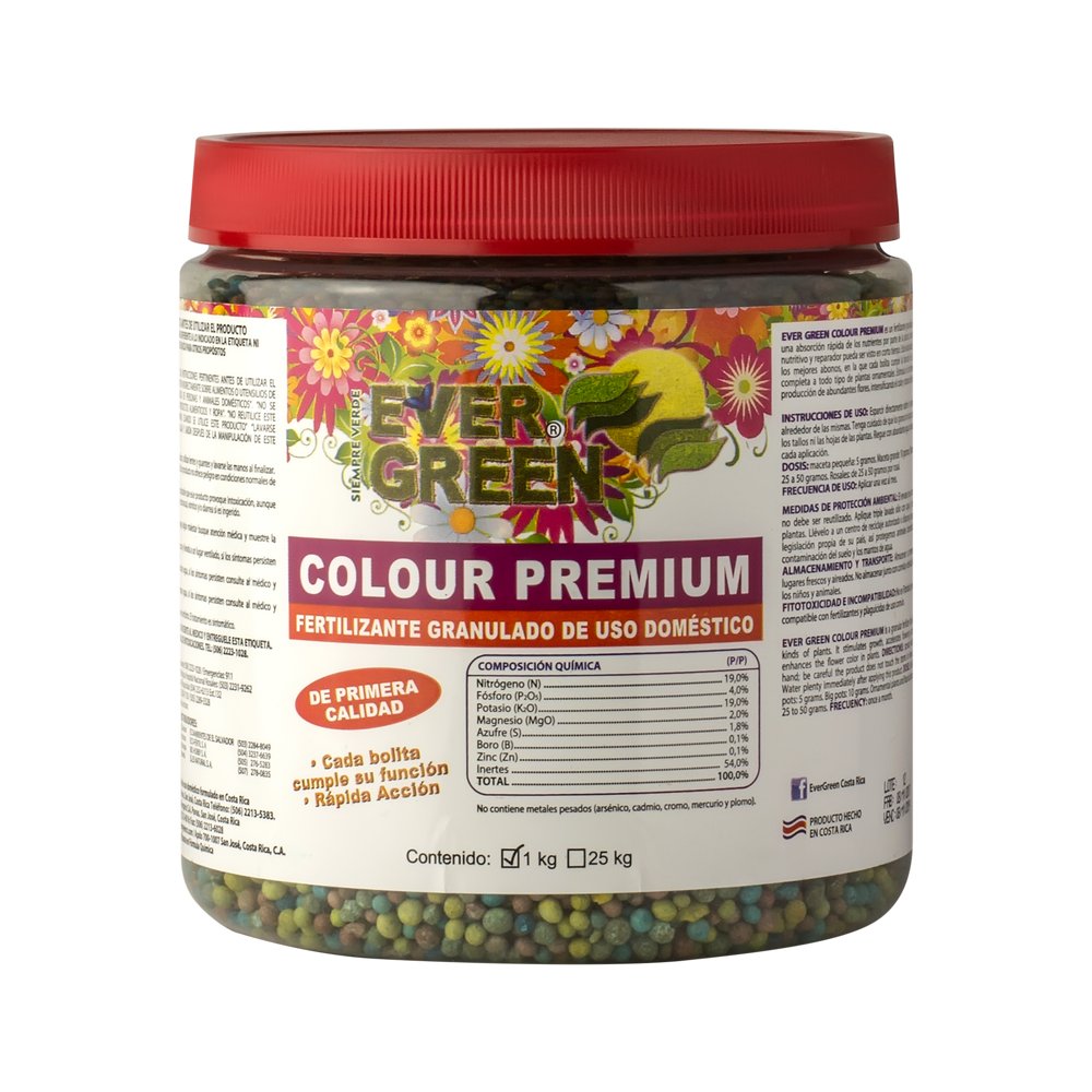 Fertilizante granulado colour premium de 1 kg