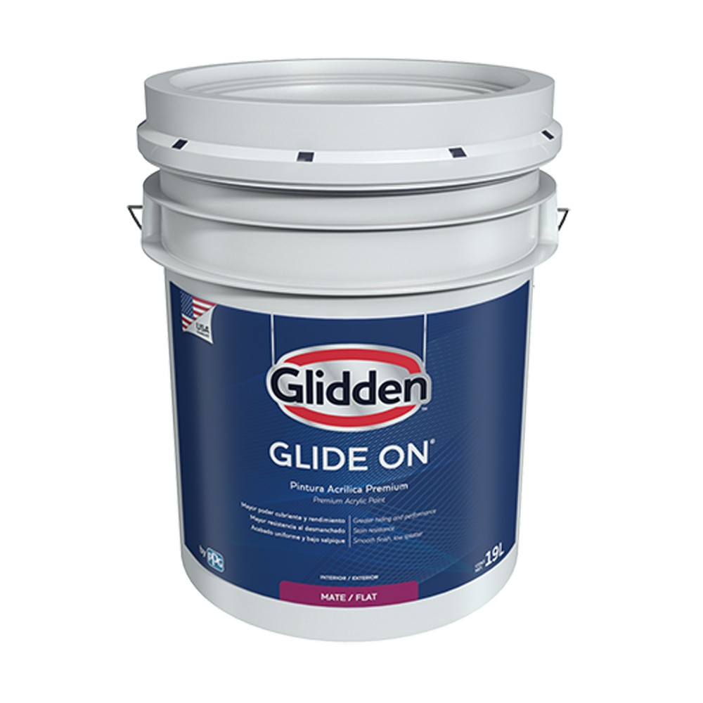 Pintura latex base deep mate glide-on 18.927 l (cub)