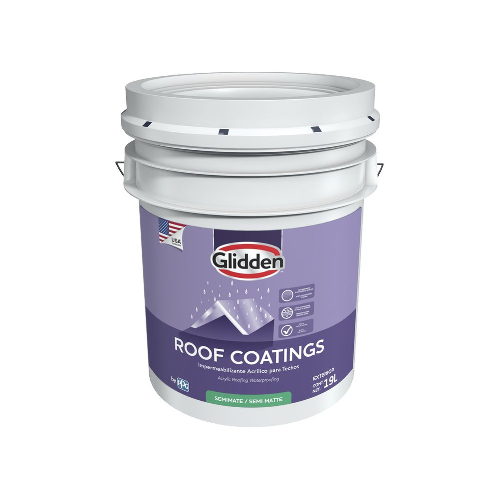 Impermeabilizante para techo 7a blanco semimate roof coatings 19 l (cub)