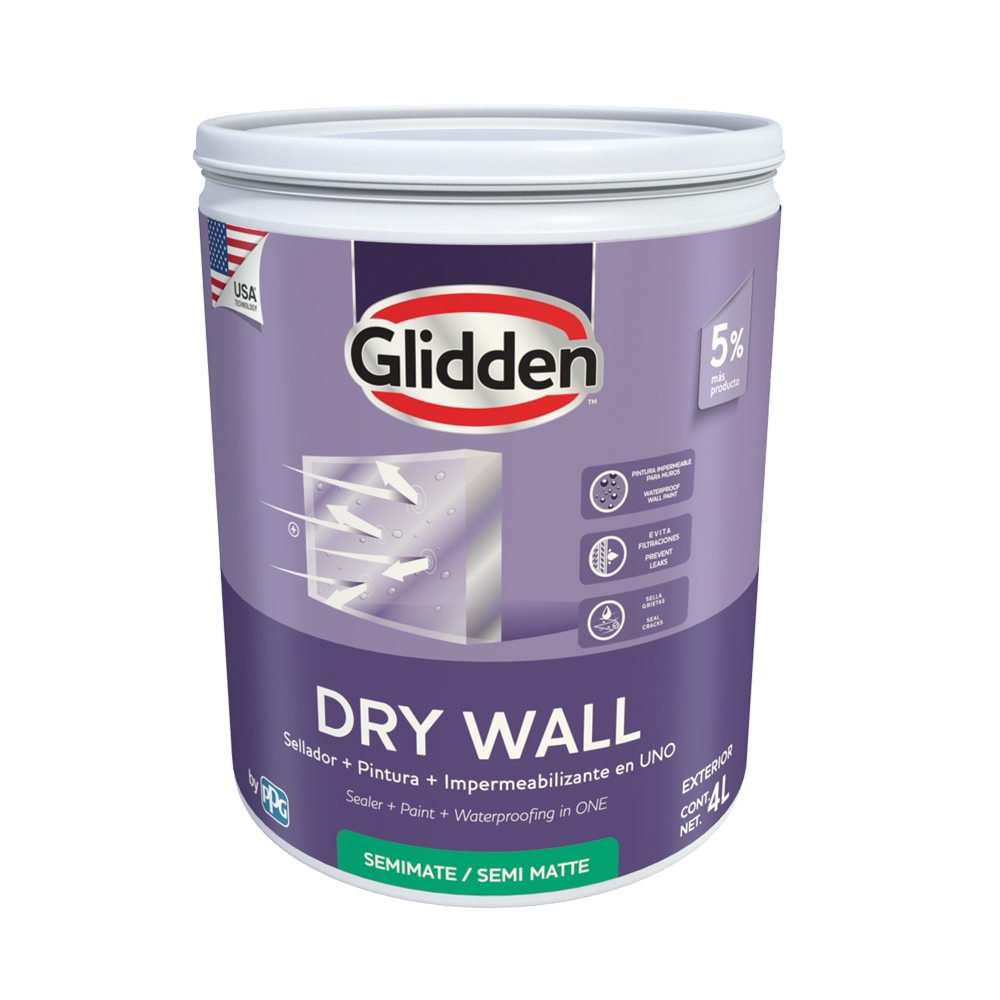 Impermeabilizante base pastel dry wall 4 ltrs