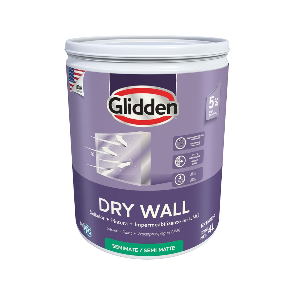 Impermeabilizante base intermedia dry wall 4 ltrs