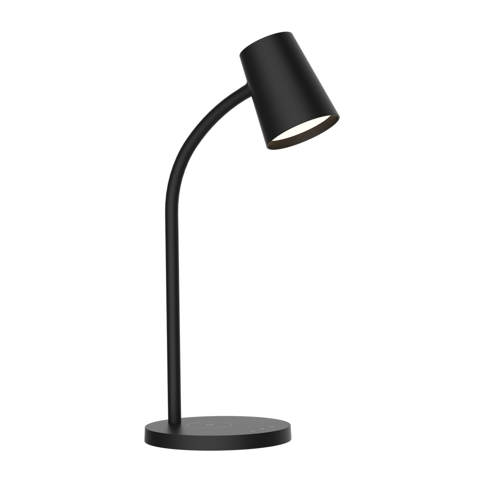 Lámpara de escritorio led 5.2w negra dimable con cargador