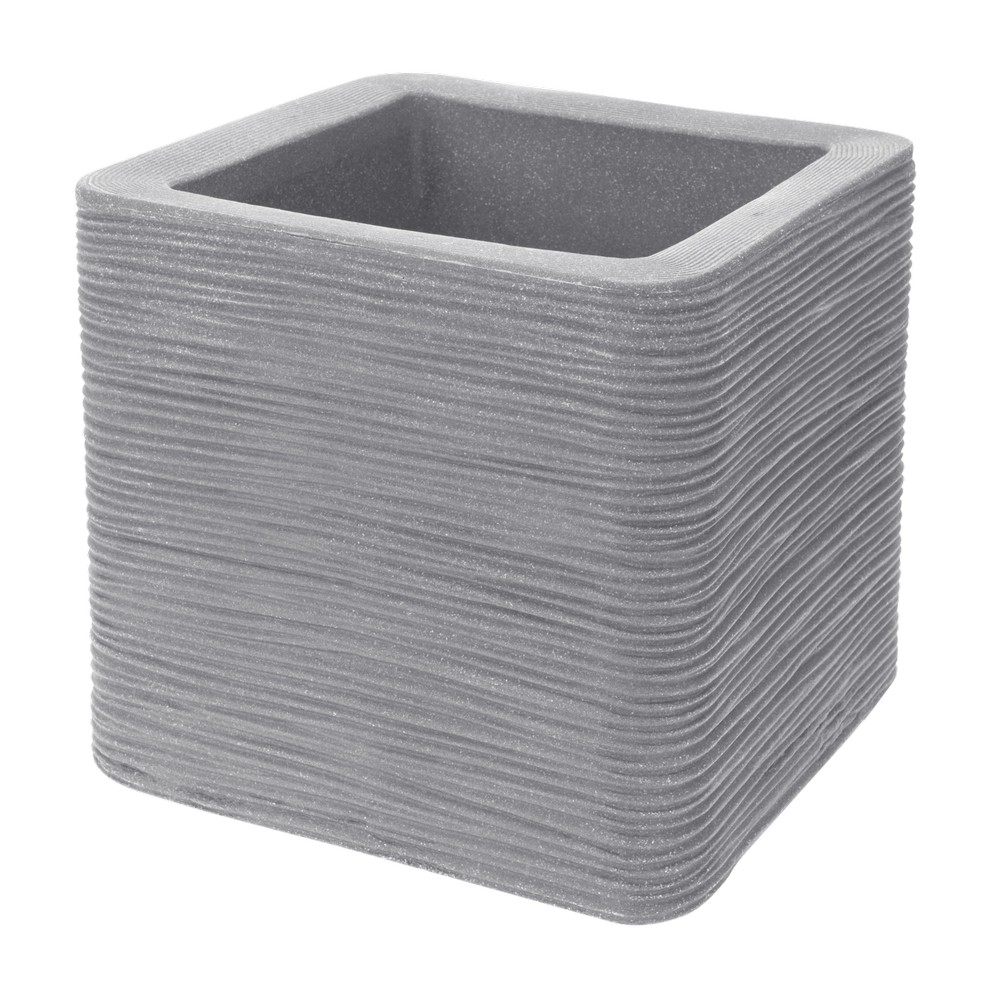 Maceta plastica cudrada gris y54192780