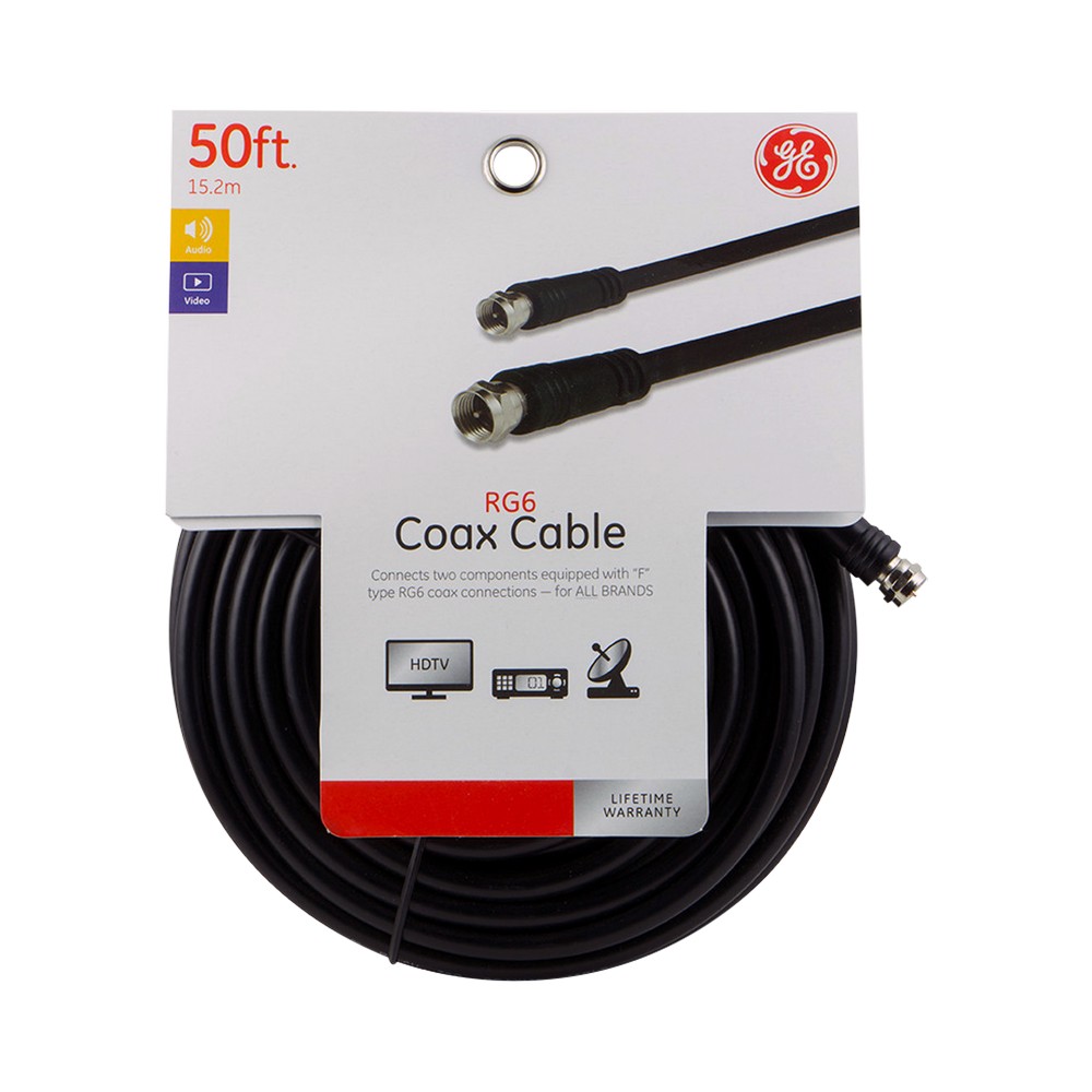 Cable coaxial 15 m negro