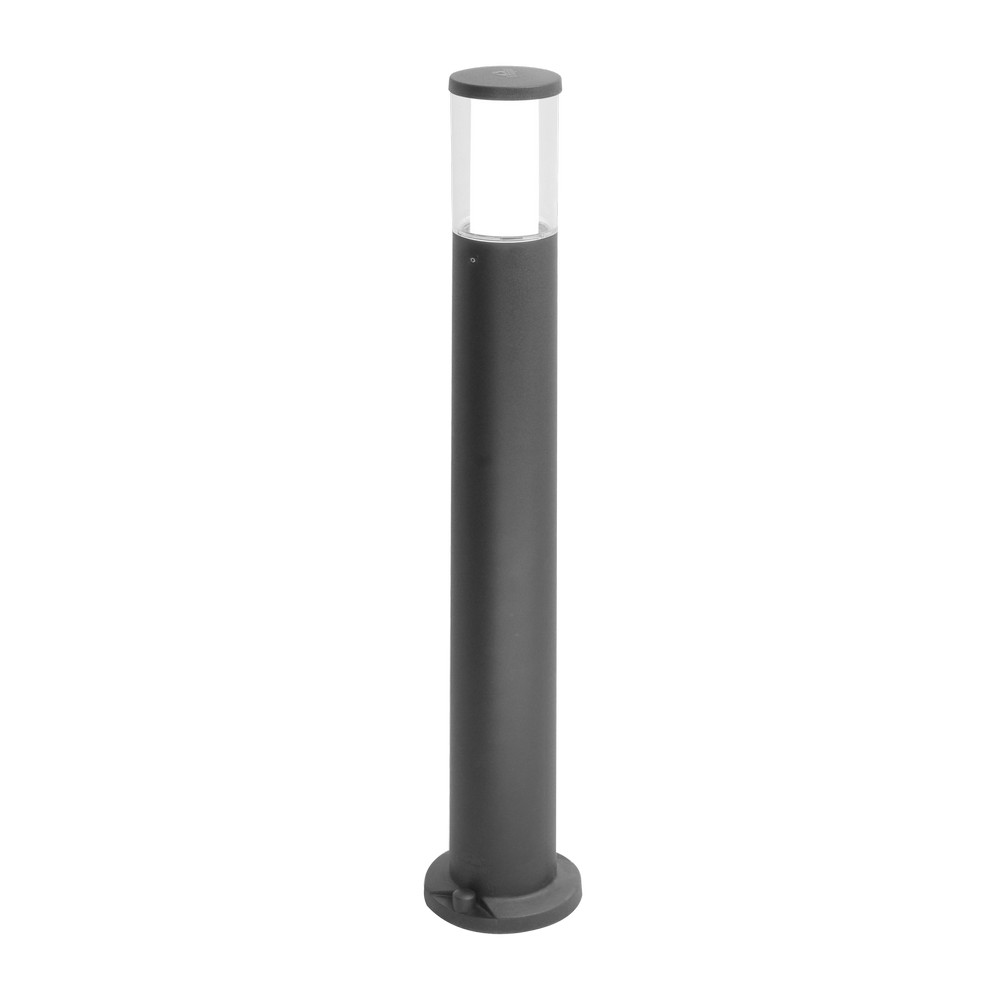 Lámpara de poste exterior redonda 80cm 6w gu10 carlo 800 black
