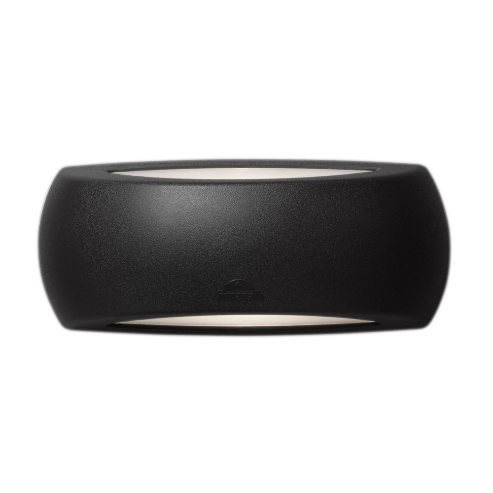 Lámpara de pared led exterior e27 francy black