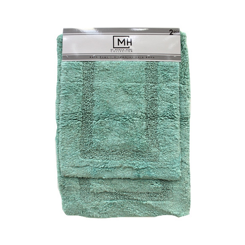 Alfombra para baño verde aqua - Alfombras para baño