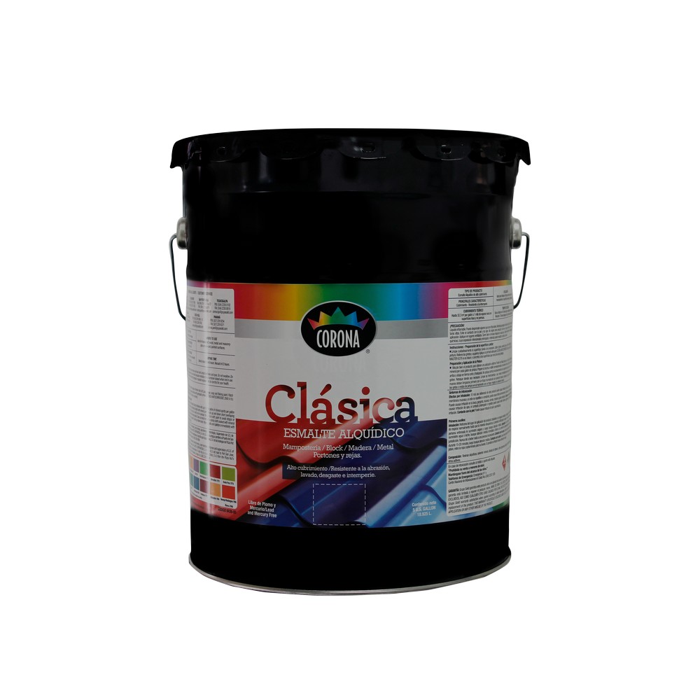 Pintura esmalte blanco cub 5 gal (18.925 l)