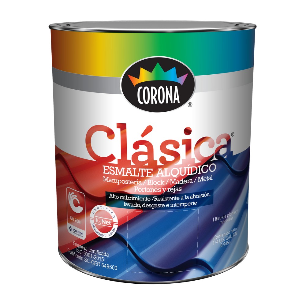 Pintura esmalte aqua 1/4 gal (0.946 l)