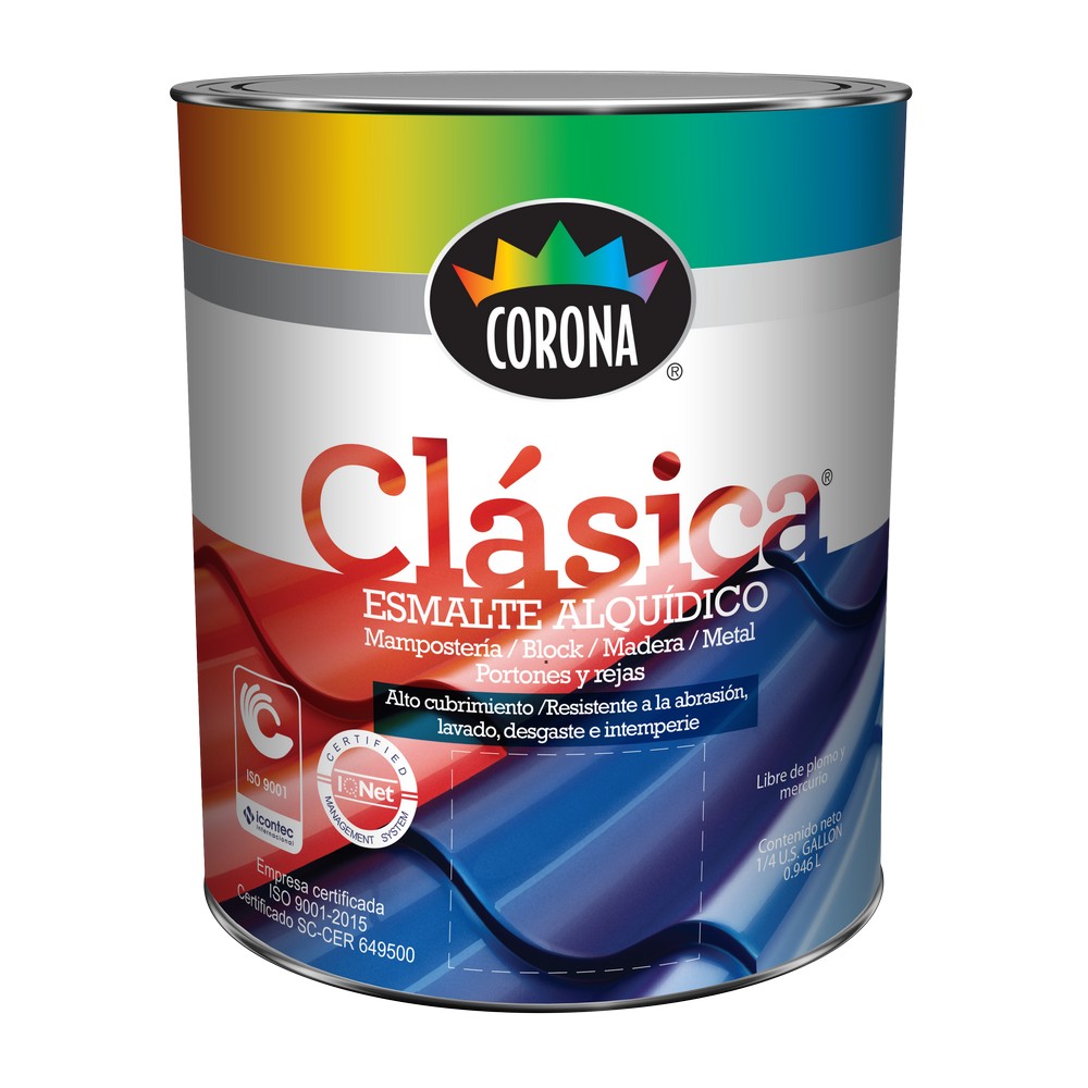 Pintura esmalte estaño 1/4 gal (0.946 l)