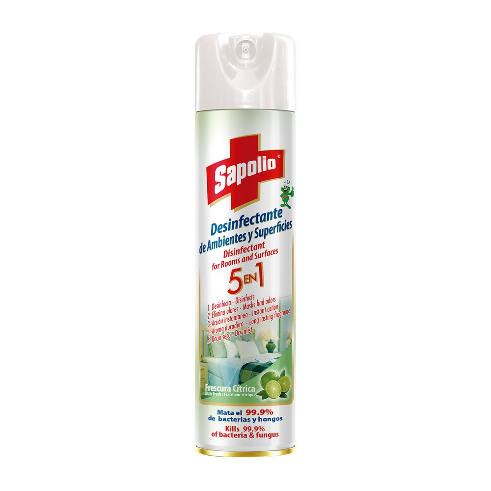 Purificador de Aire Sapolio Sin Perfume Spray 360 ml 