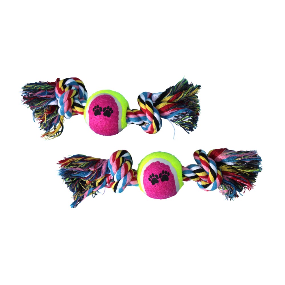 Juguete para perro pelota con trenzas 3102398