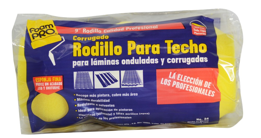 Felpa ondulada para techo profesional 9 pulg