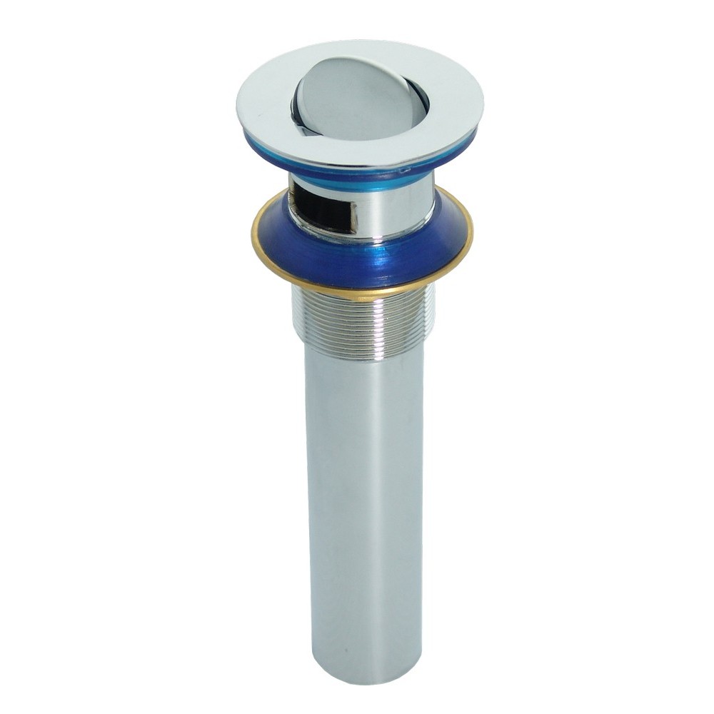 Desague metalico para lavatorio tapon giratorio 1-1-4 pulg