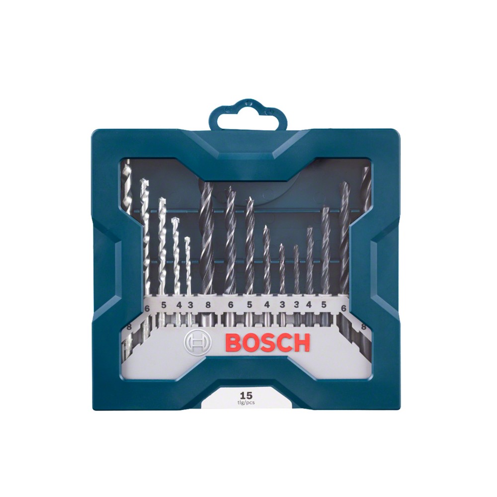 Juego de brocas para metal madera y concreto 15 piezas