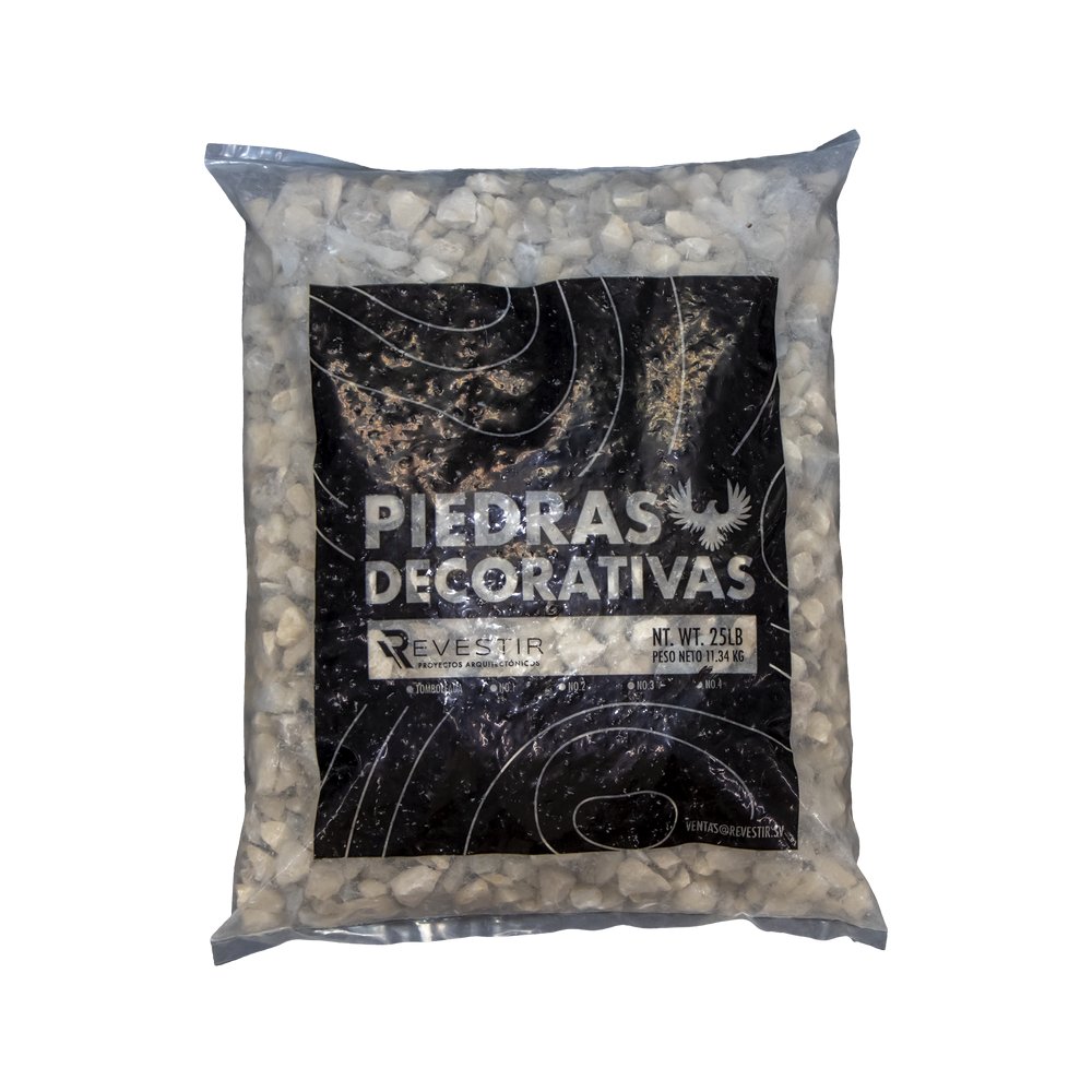 Piedra decorativa chip de mármol t4 beige 25 libras