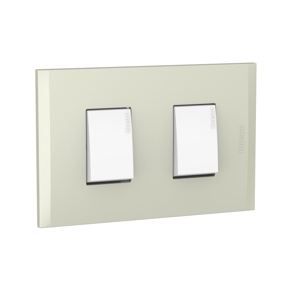 Interruptor doble de 3 vías 15a champagne bticino