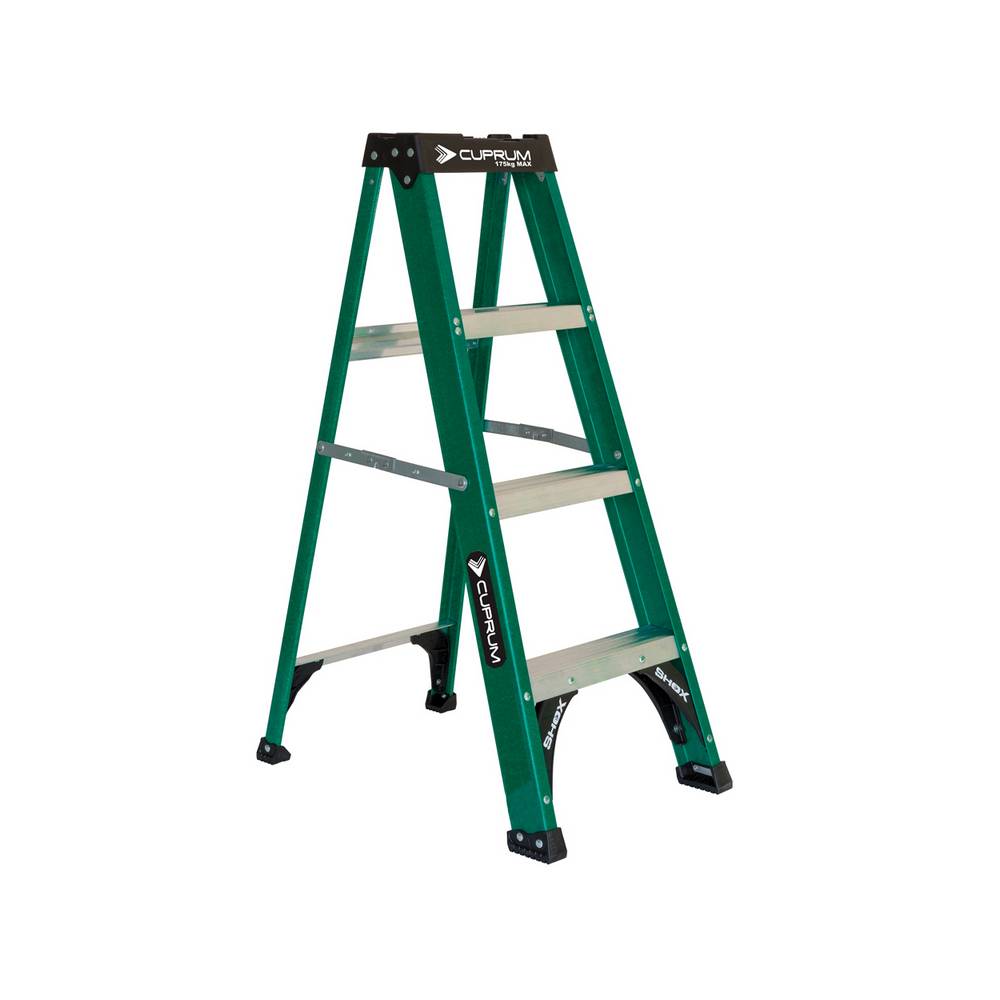 Escalera fibra de vidrio 2 bandas 4 ft tipo ii