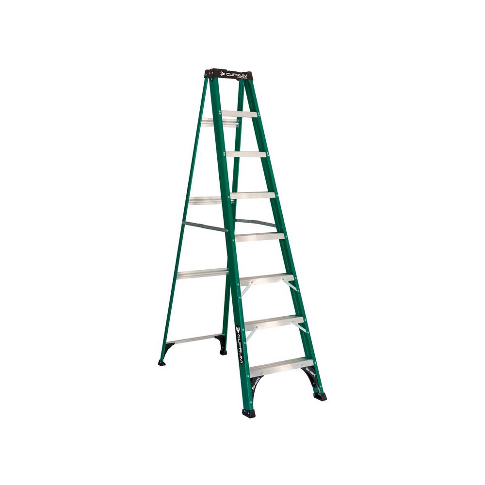 Escalera fibra de vidrio 2 bandas 8' tipo ii 175kg cuprum