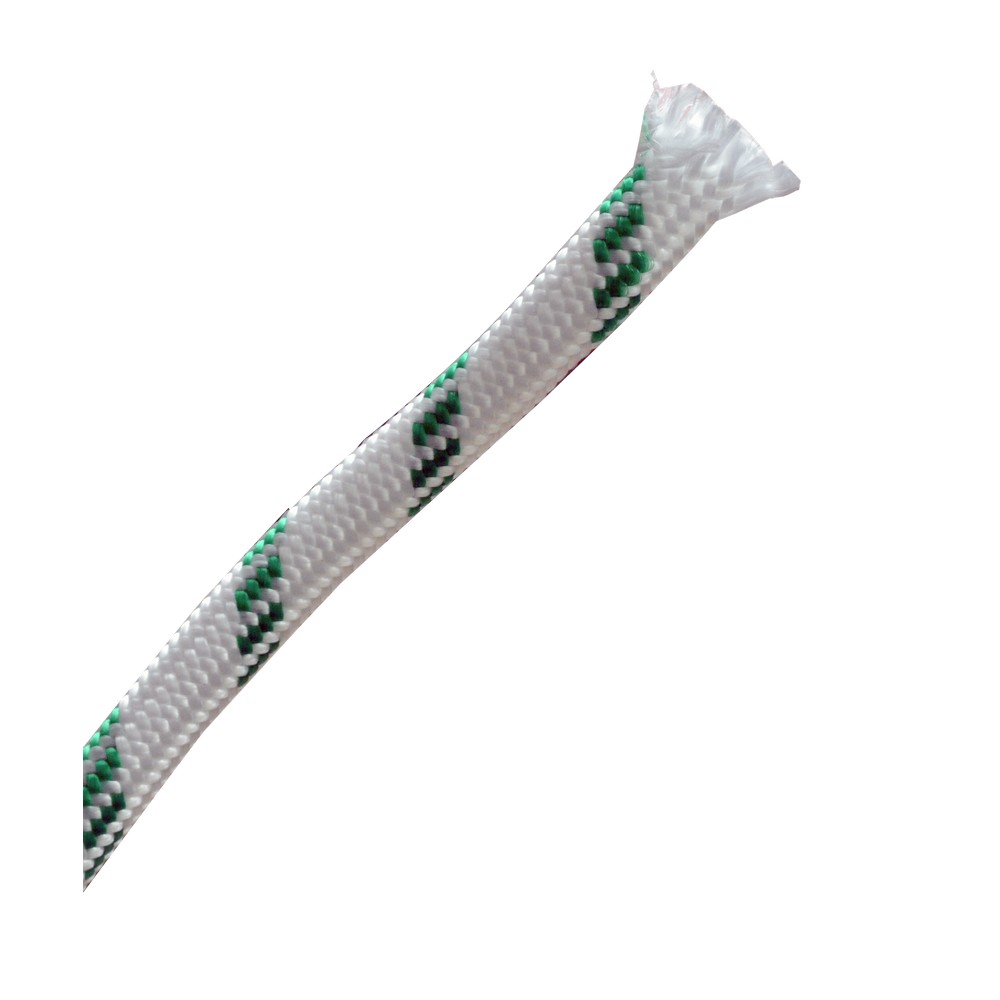 Cordel ankla 12 mm blan/verde trenza