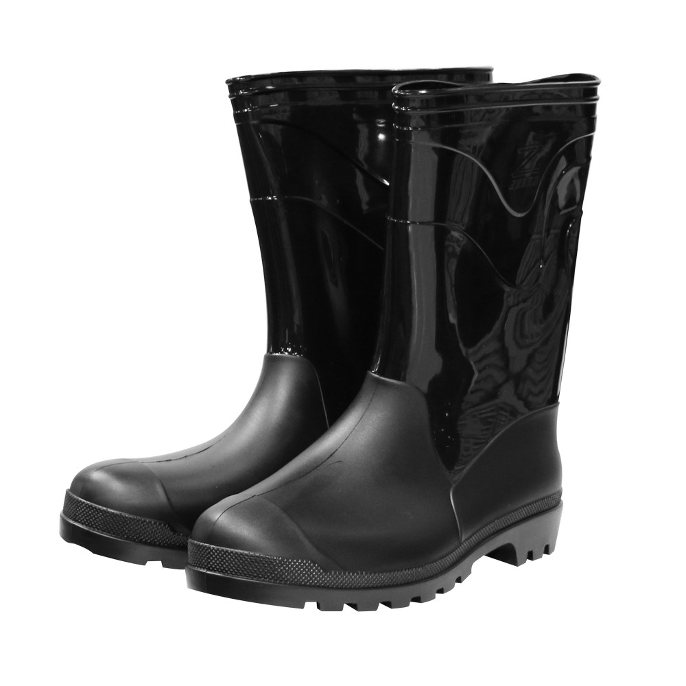 Bota de hule negra montana media t40