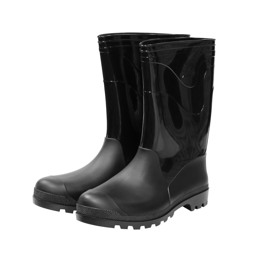 Bota de hule negra montana media t36