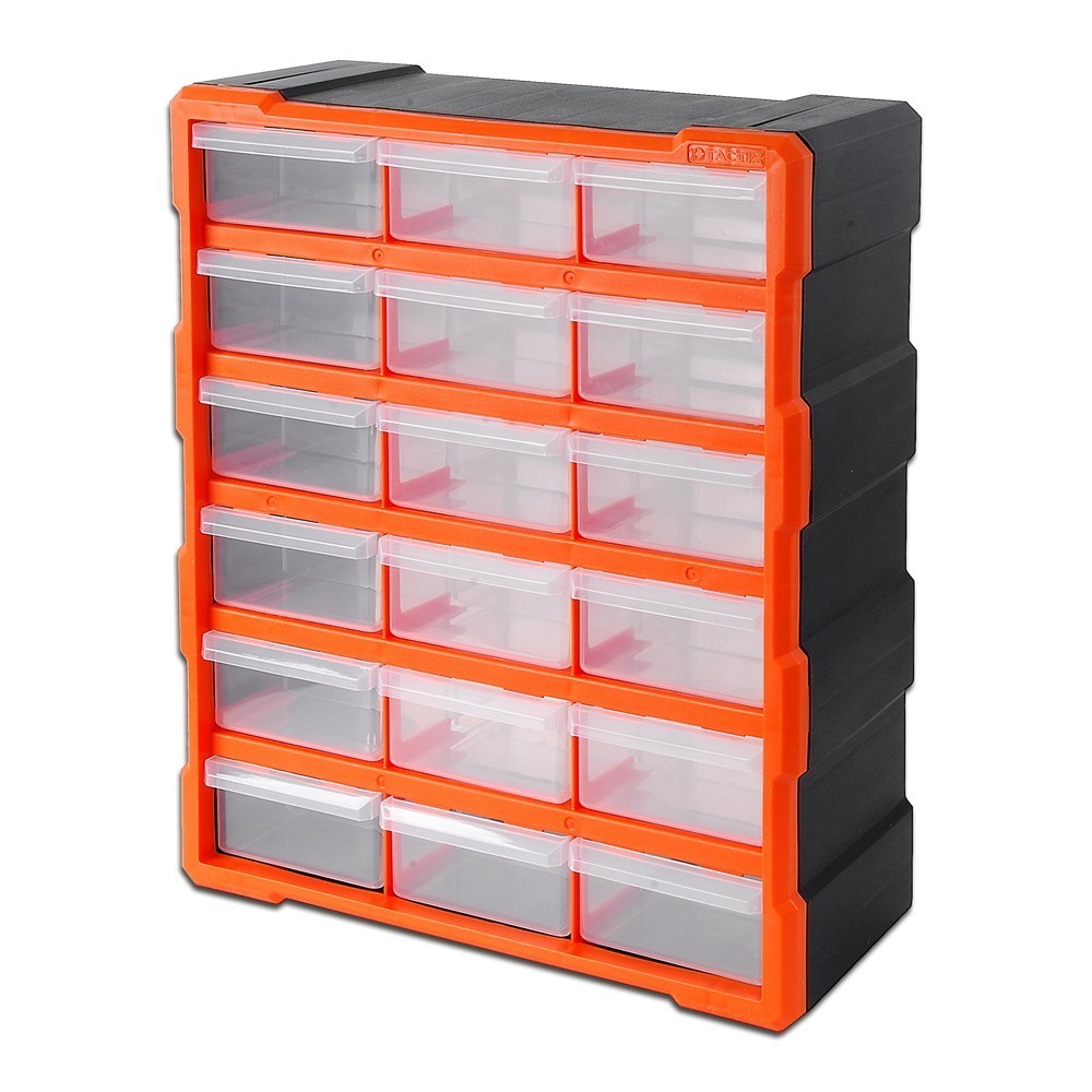 Organizador plástico 18 gavetas 18-5/8 pulg
