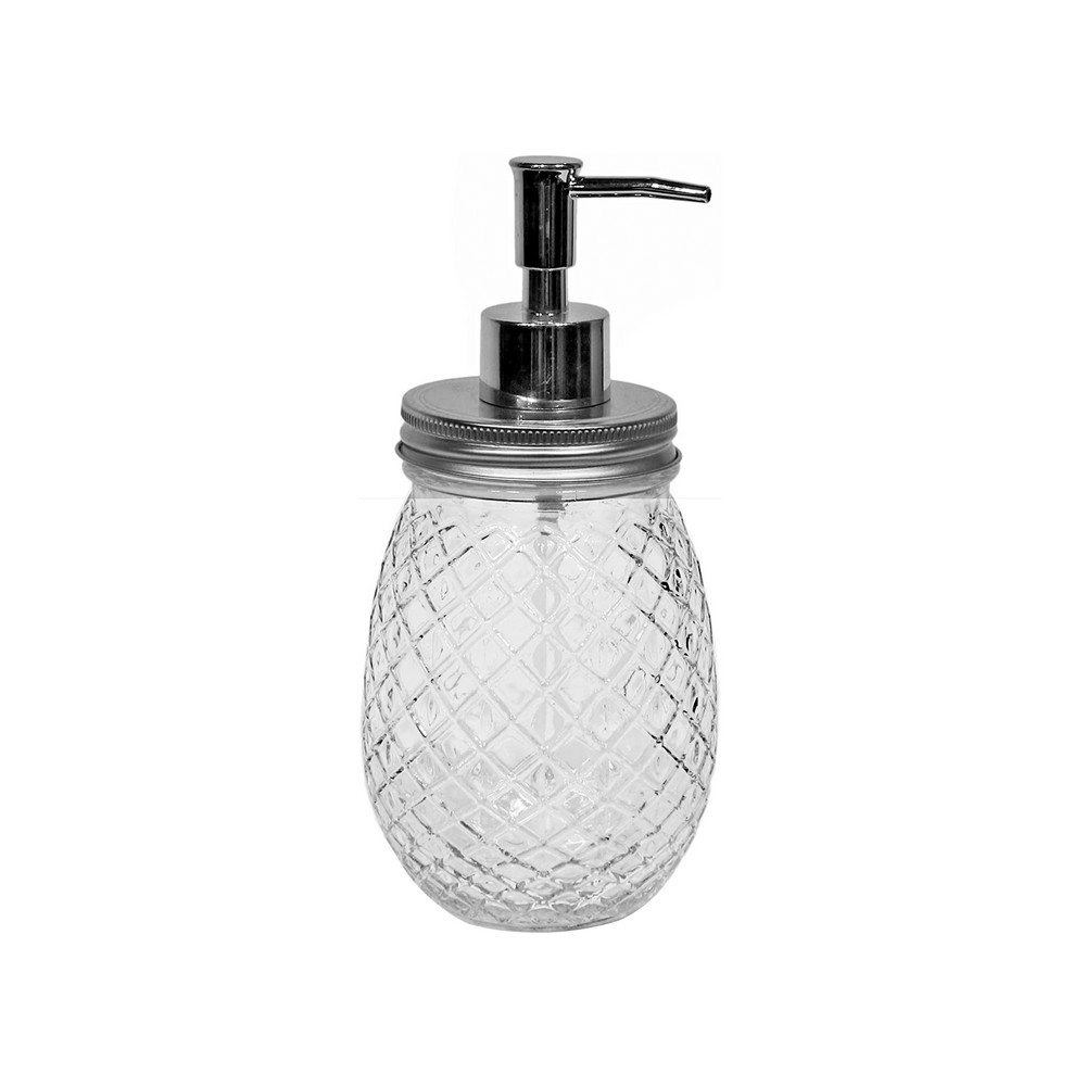 temperatura Humorístico Surrey Dispensador para jabón liquido piña vidrio transparente | Ferretería Novex