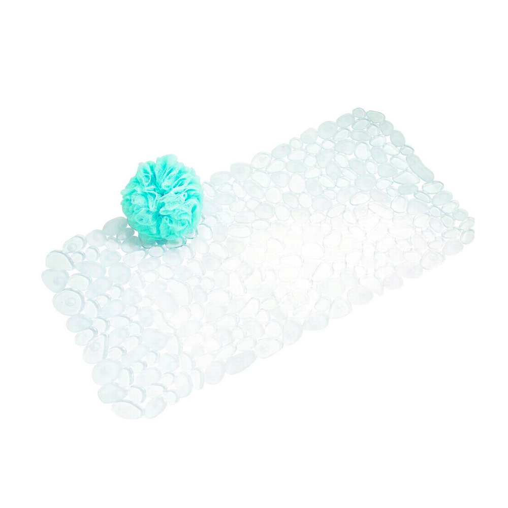 Alfombra transparente antideslizante para baño