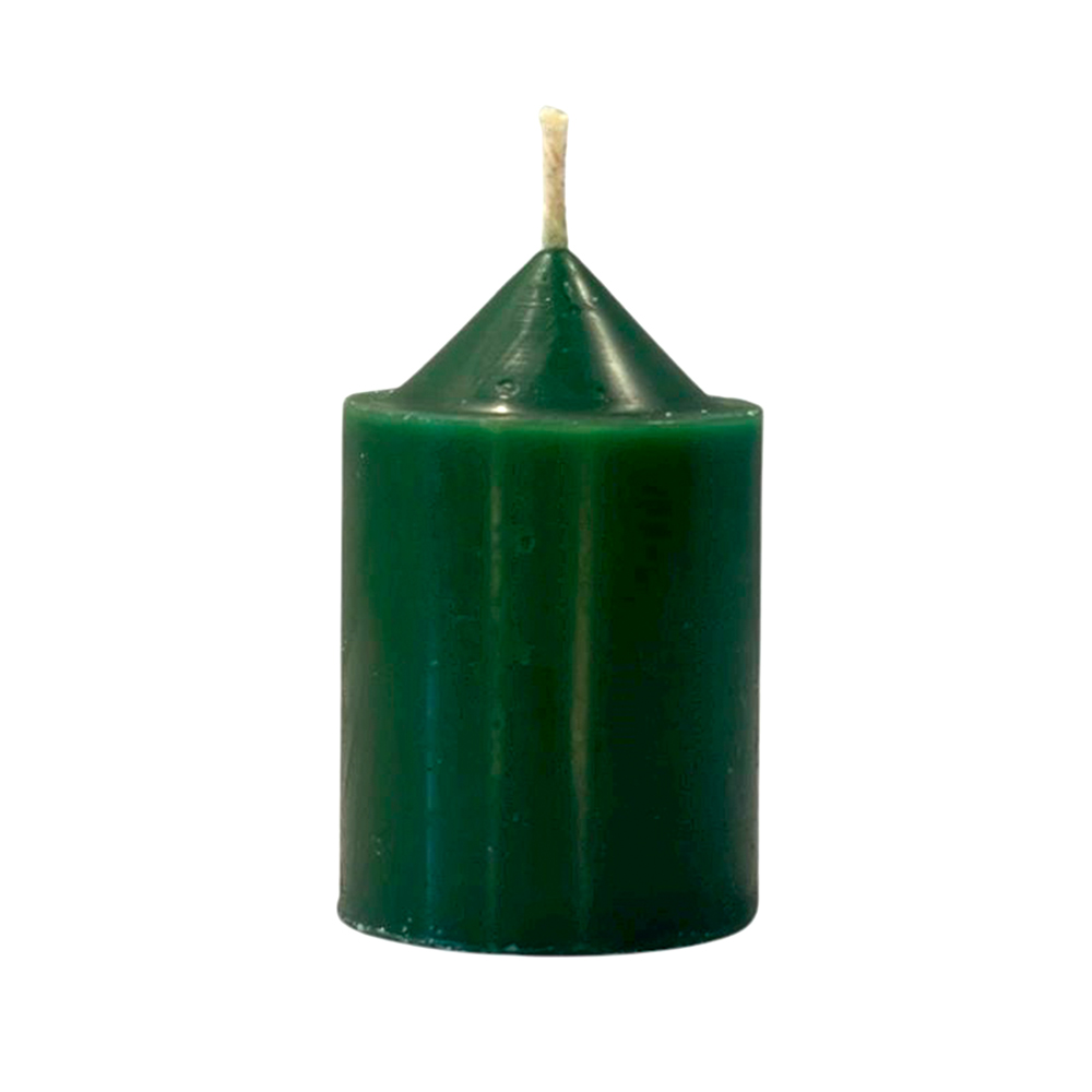 Candela votive verde