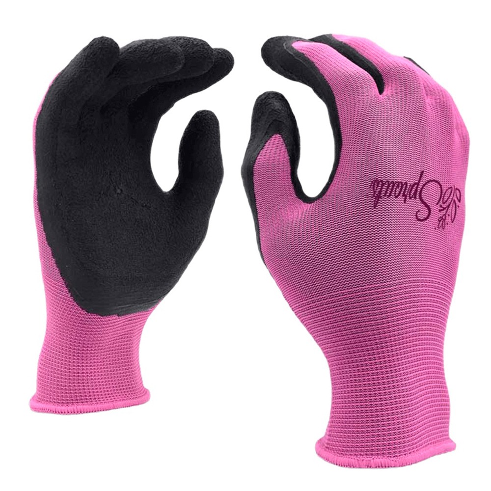 Guantes para mujer latex espuma rosado