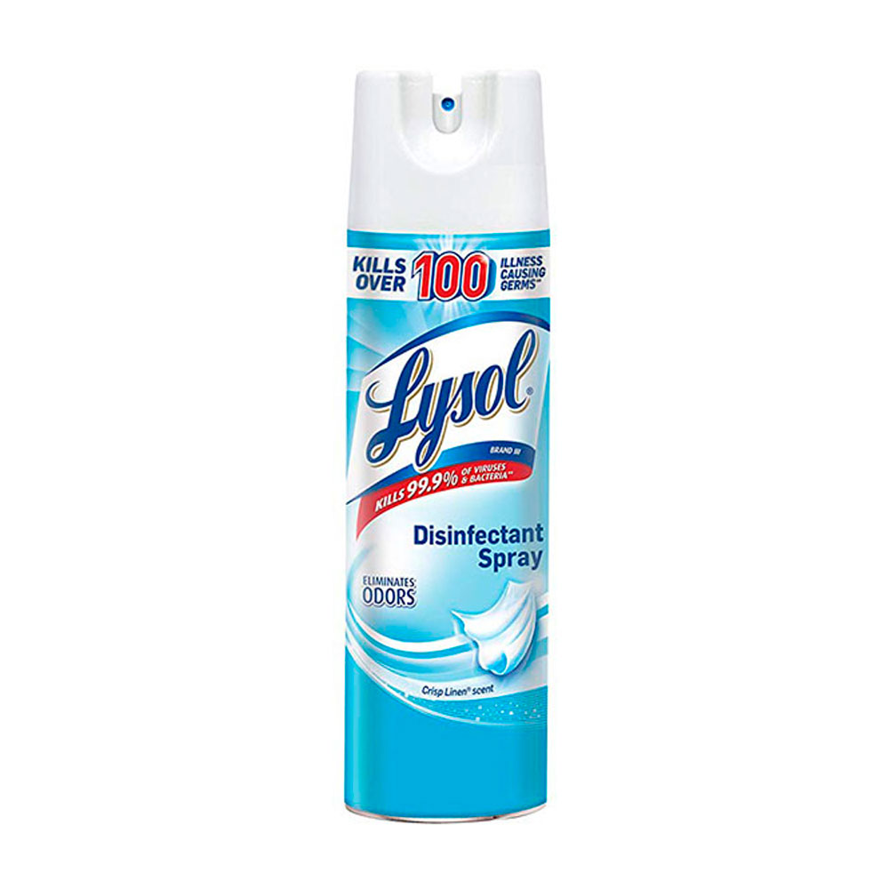 Lysol aerosol desinfectante crisp linen 19 onz