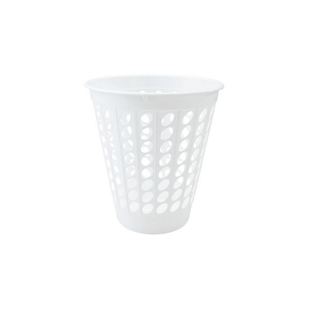 Papelera calada 5 l blanca