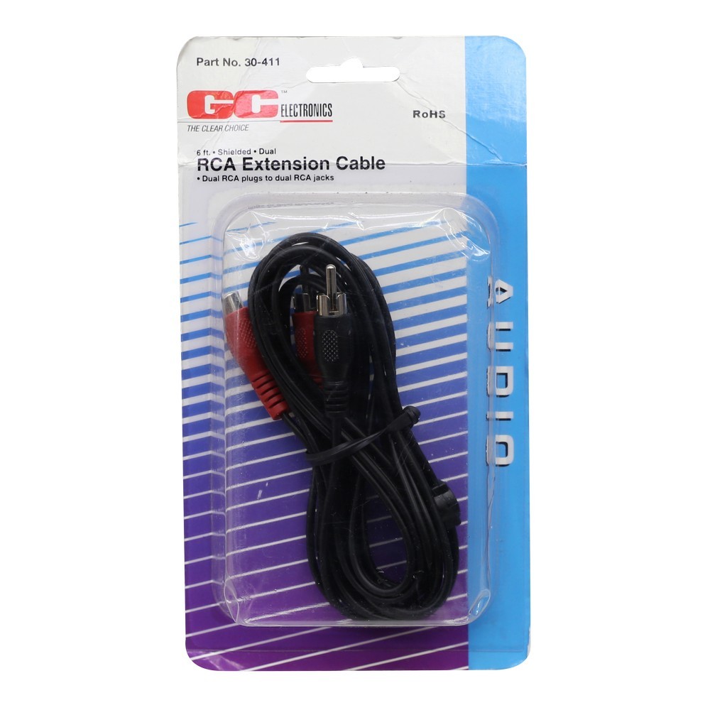 Cable para audio 6' rca g.e. 30-411