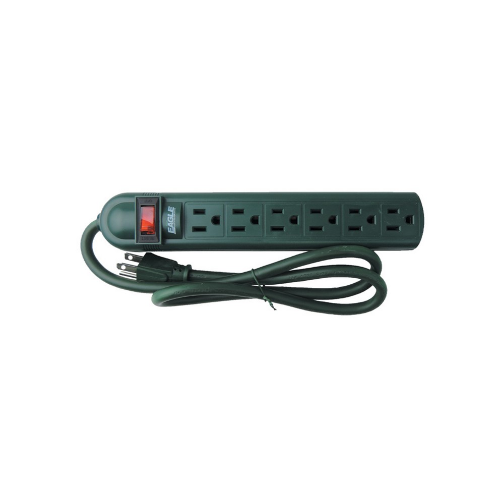 Garza Basic Power Regleta con interruptor, 6 tomas, 1,4 m, blanco - Regletas  y Cables Alargadores Kalamazoo