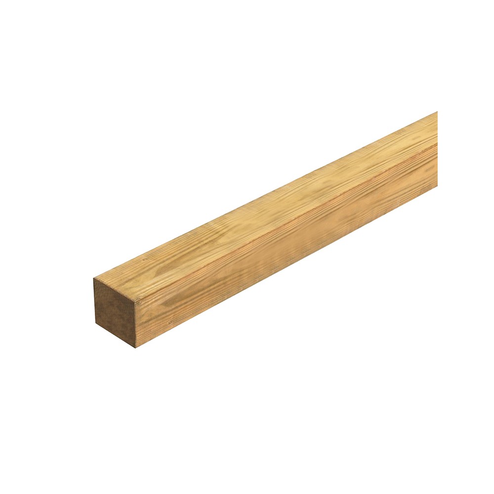 Paral de madera pino tratado 3 x 3 in x 8 ft