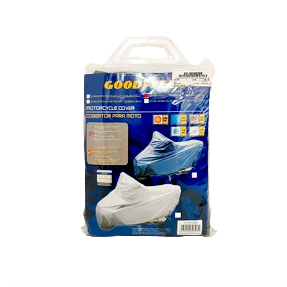Cobertor para moto l gris azul.