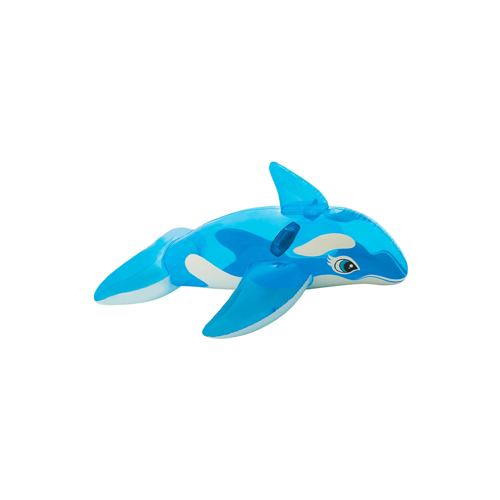 Inflable de ballena color azul 152 x 114 cm