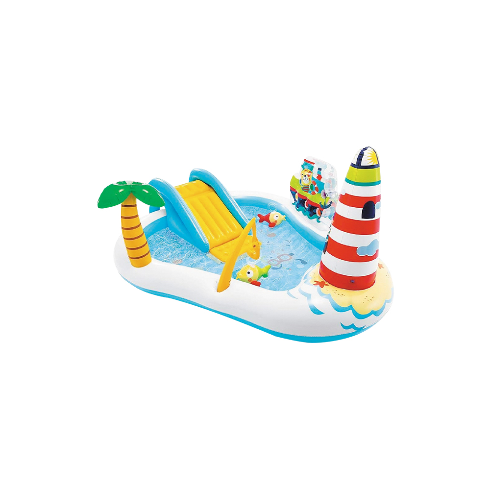 Piscina inflable interactiva 218x188x90 cms 182 lts
