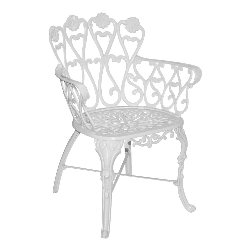 Silla de margarita blanca