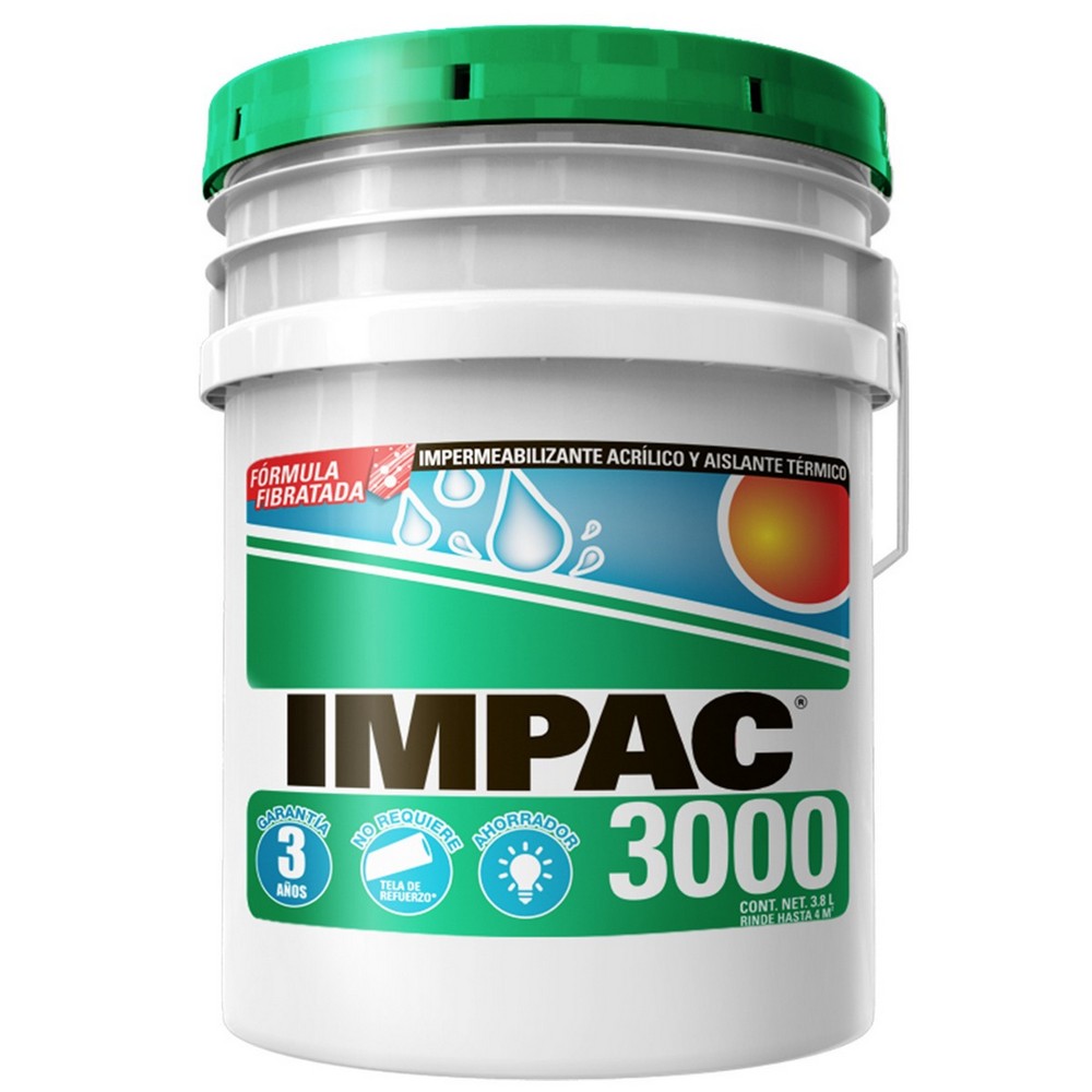 Impermeabilizante impac 3000 3 años verde cub - Impermeabilizante para ...