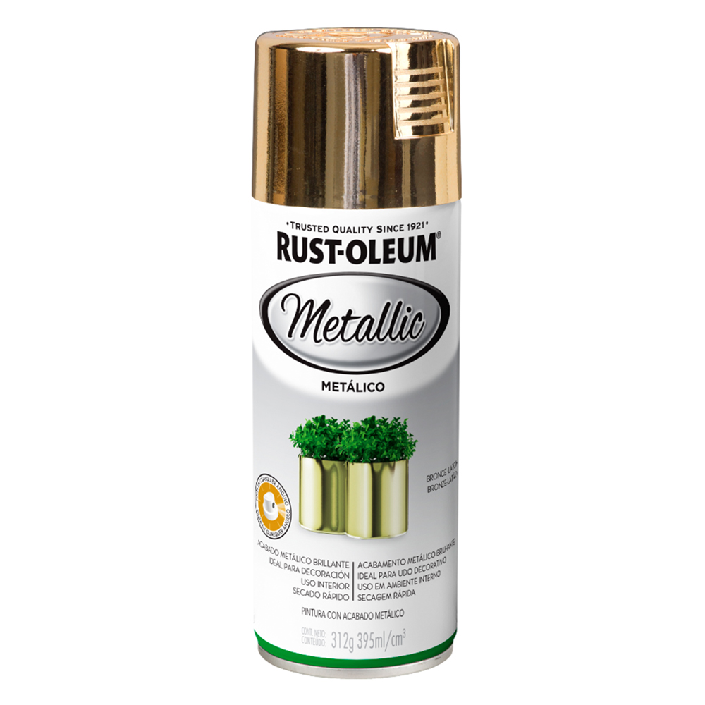 Pintura en spray metalico bronce 11 oz