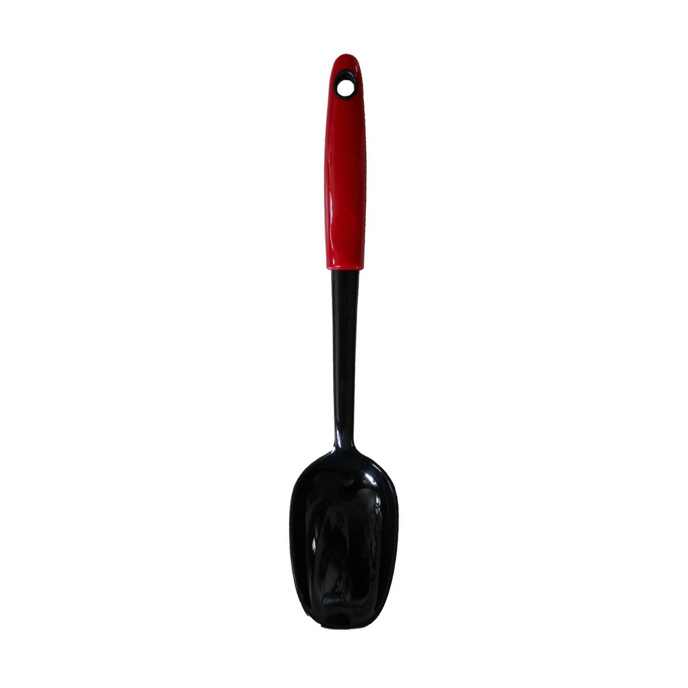 Cucharón para basting negro - rojo 12 in