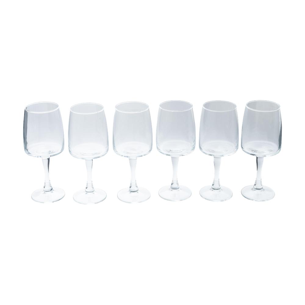 Set de 6 copas de vidrio 8 oz