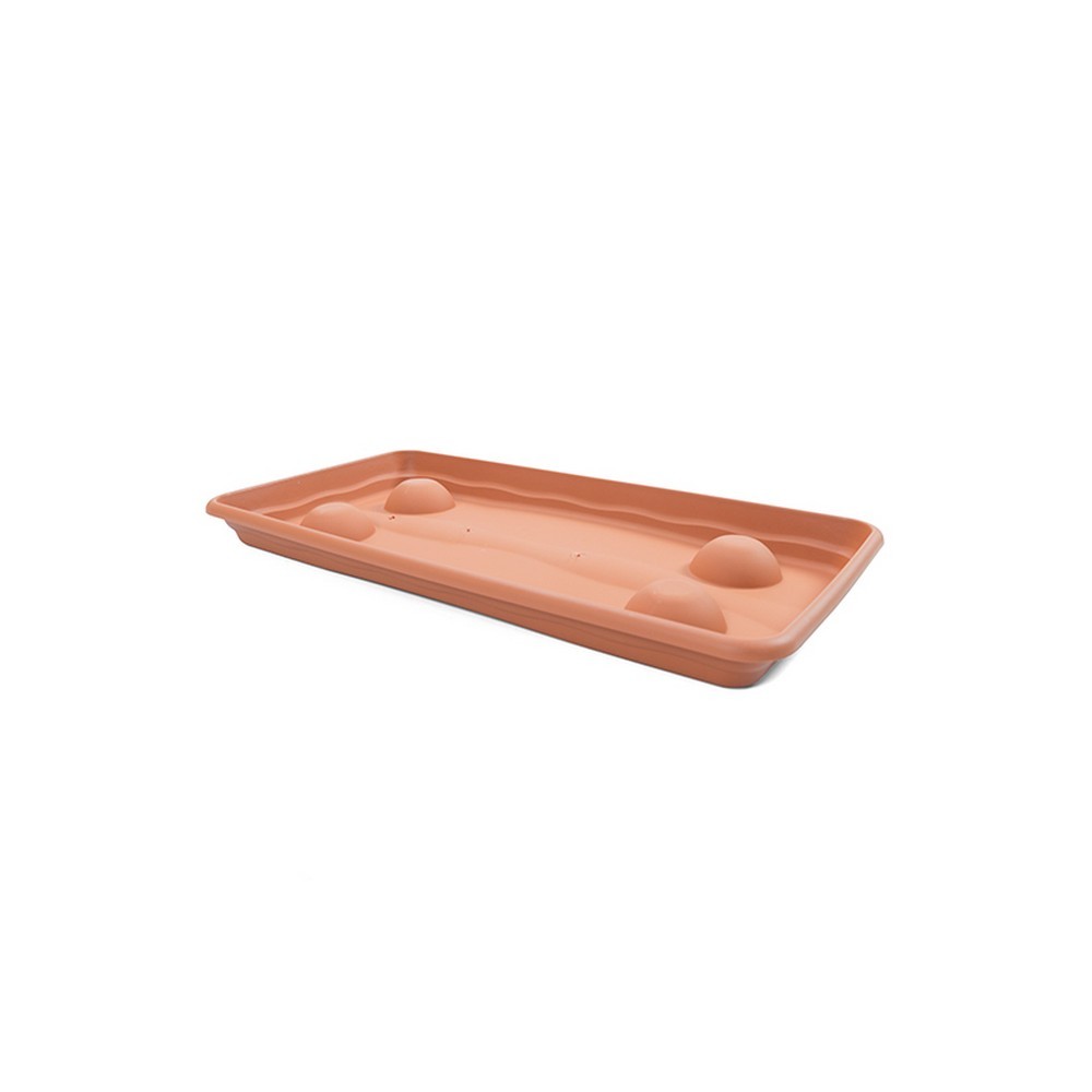 Plato rectangular terra terracota 57 x 29 cms plastiken 7604