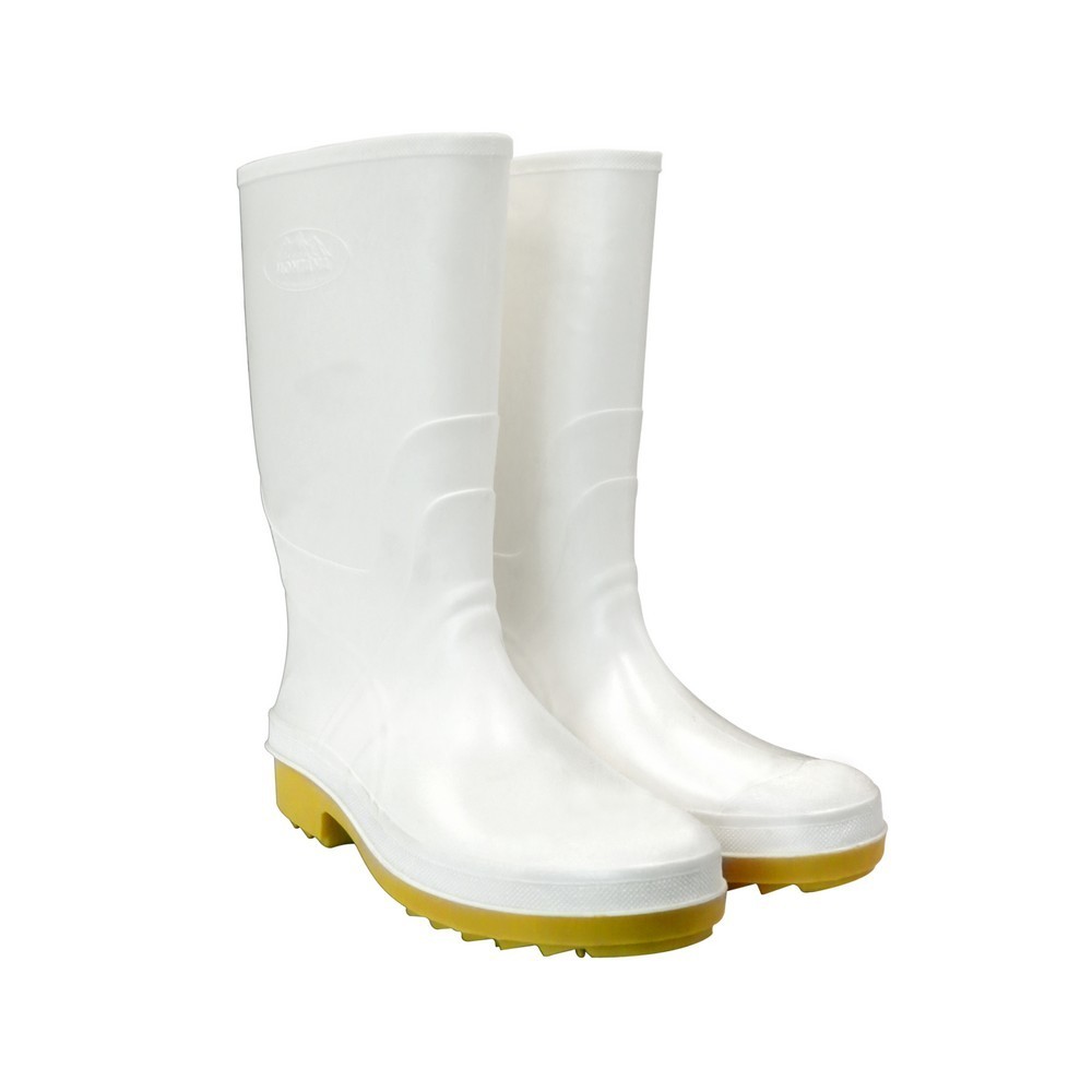 Bota de hule industrial blanca dinosaurio alta t36